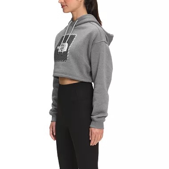 NWT The North Face Coordinates Graphic Cropped Hoodie XS - Picture 3 of 9